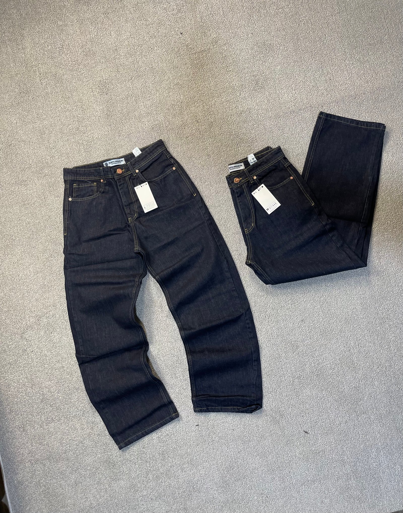 Porto dark blue raw denim